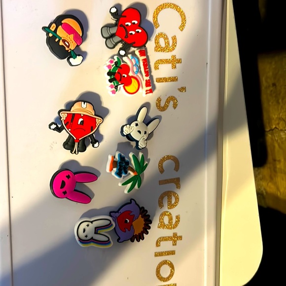 Bad bunny croc charms a 10 pack for. - Picture 1 of 11